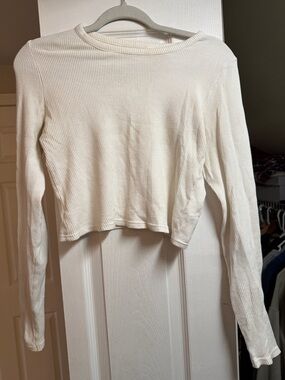 Pacsun Long-Sleeve Top - White Size M
